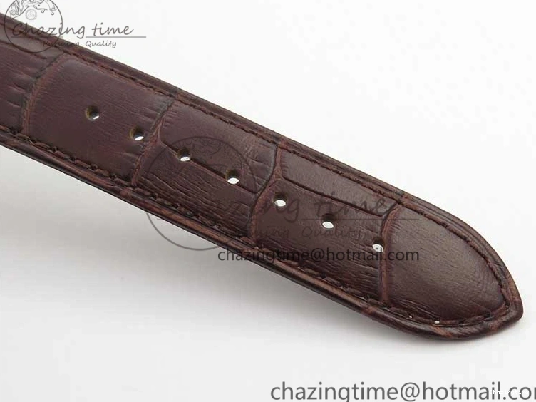 0422 De Ville Prestige Real PR RG ZF 1:1 Best Edition White Dial on Brown Leather Strap MIYOTA HighPerformance 7939